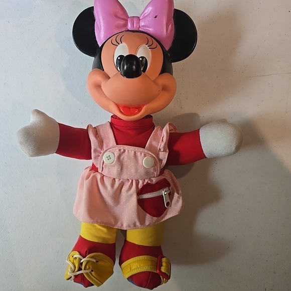 Disney Other - Minnie Mouse Doll Vintage Disney 80's Mattel Learn to Dress Me